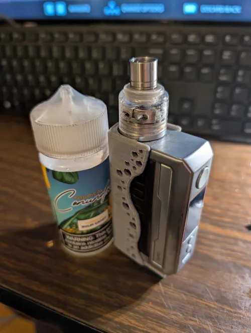 Revived my drag 3 I retired due to bad battery door design, printed battery door holder (wasp nano s rda)