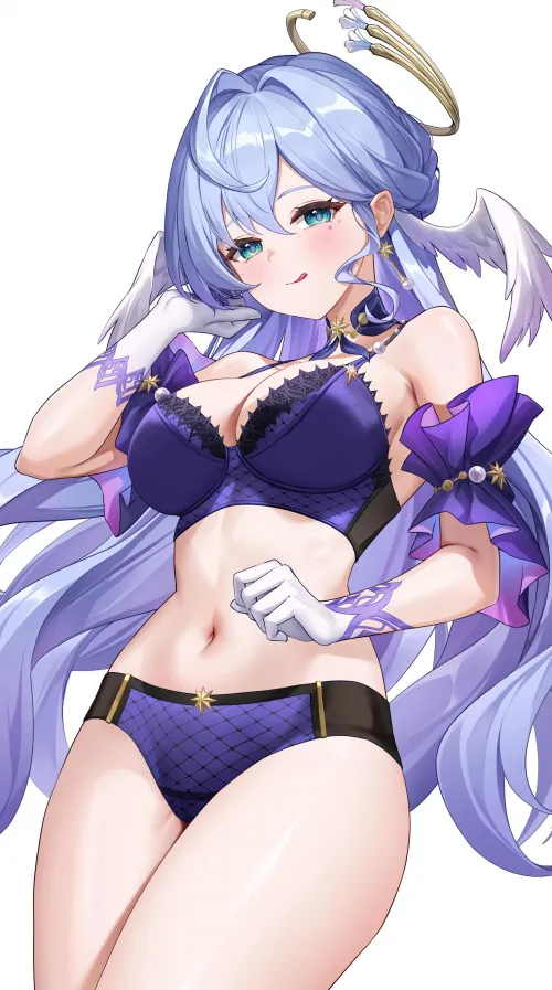 Robin in purple pantsu (ルナクル / Goth_lunacle) [Honkai Series / Honkai: Star Rail]