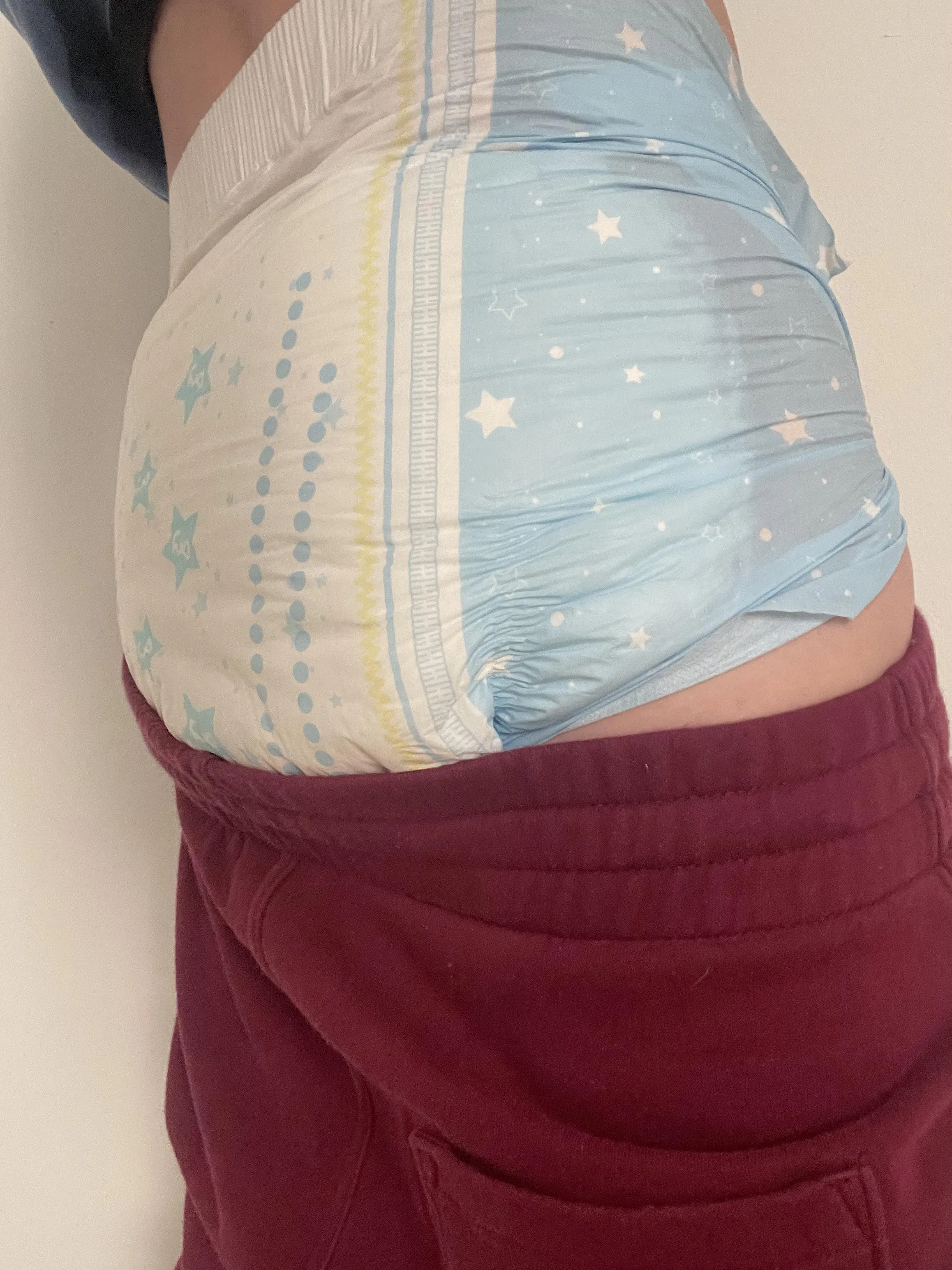 She wanted a picture she didn’t believe I wear diapers at 30