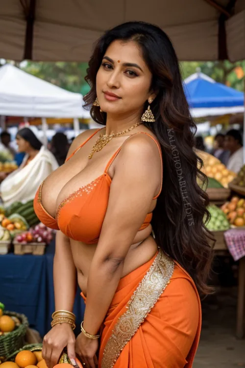 Desi Bhabhi in Market