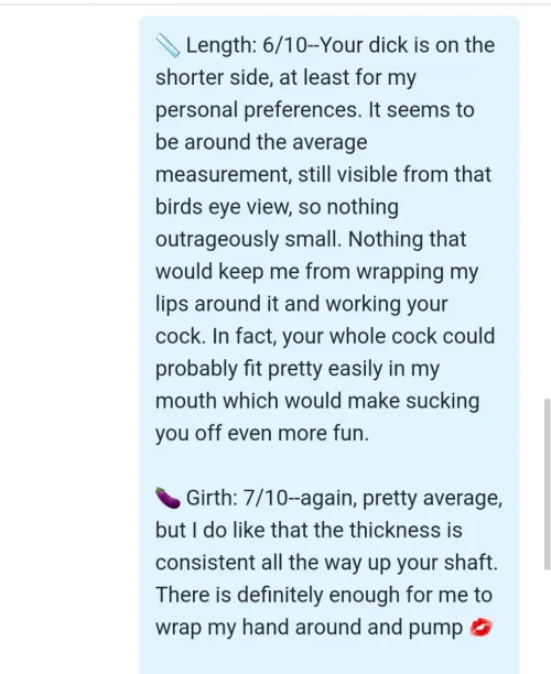 F4M-want an honest dick rate? I'm your gal