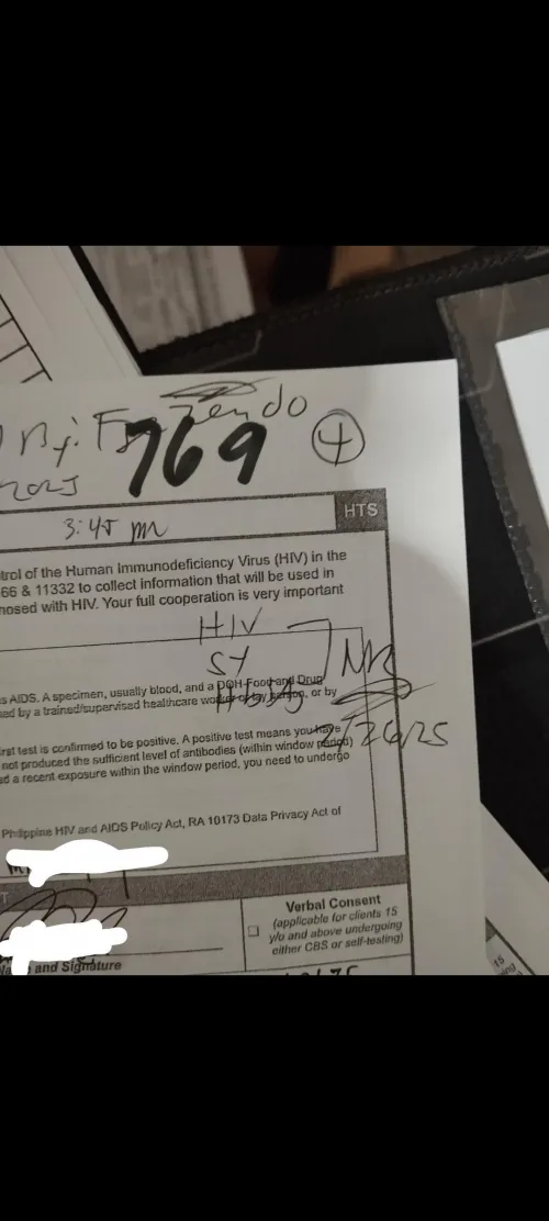 HIV/syphilis/hepa negative result