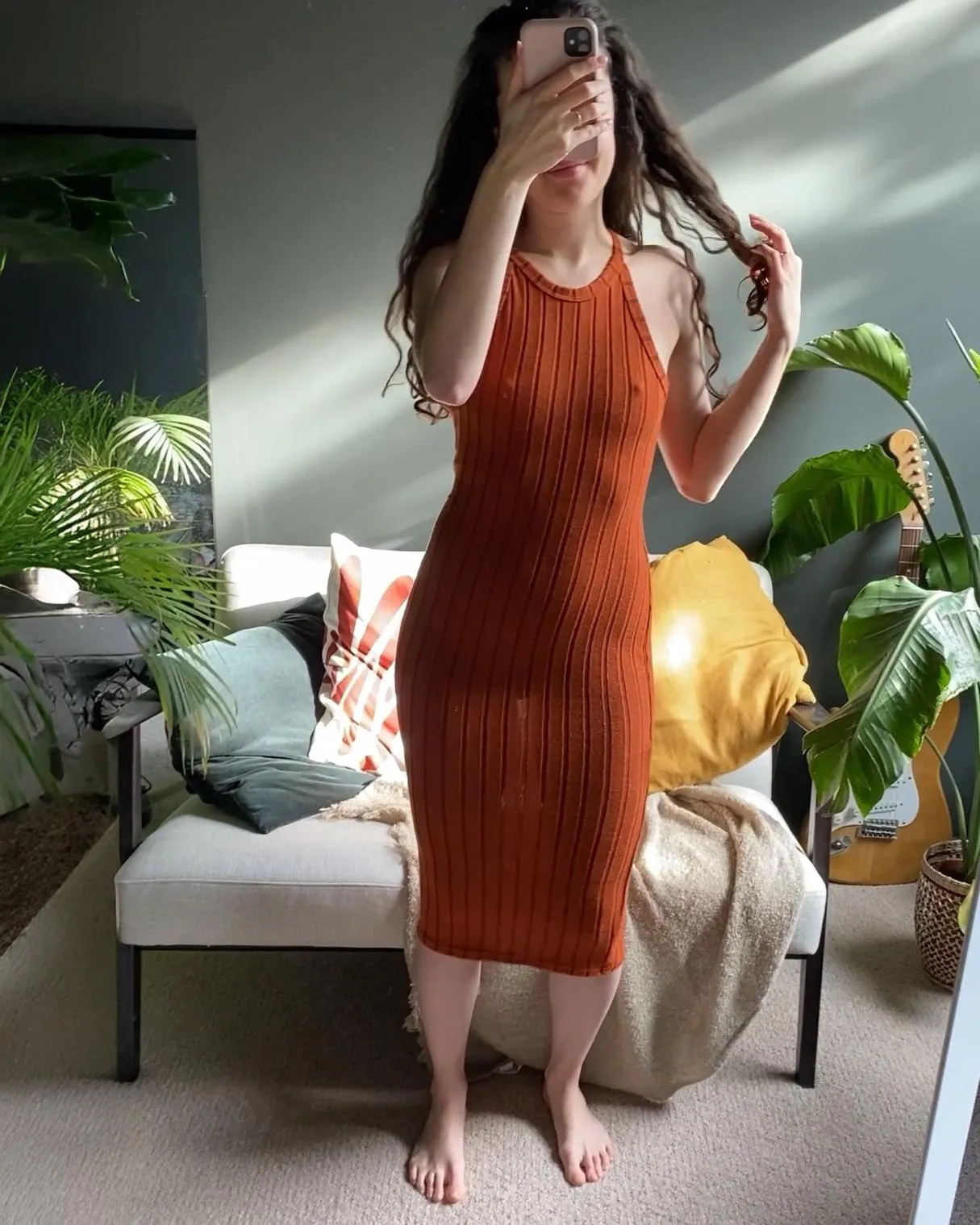 I thought this dress was more suited to winter - turns out it looks best in the sunlight. Shock!
