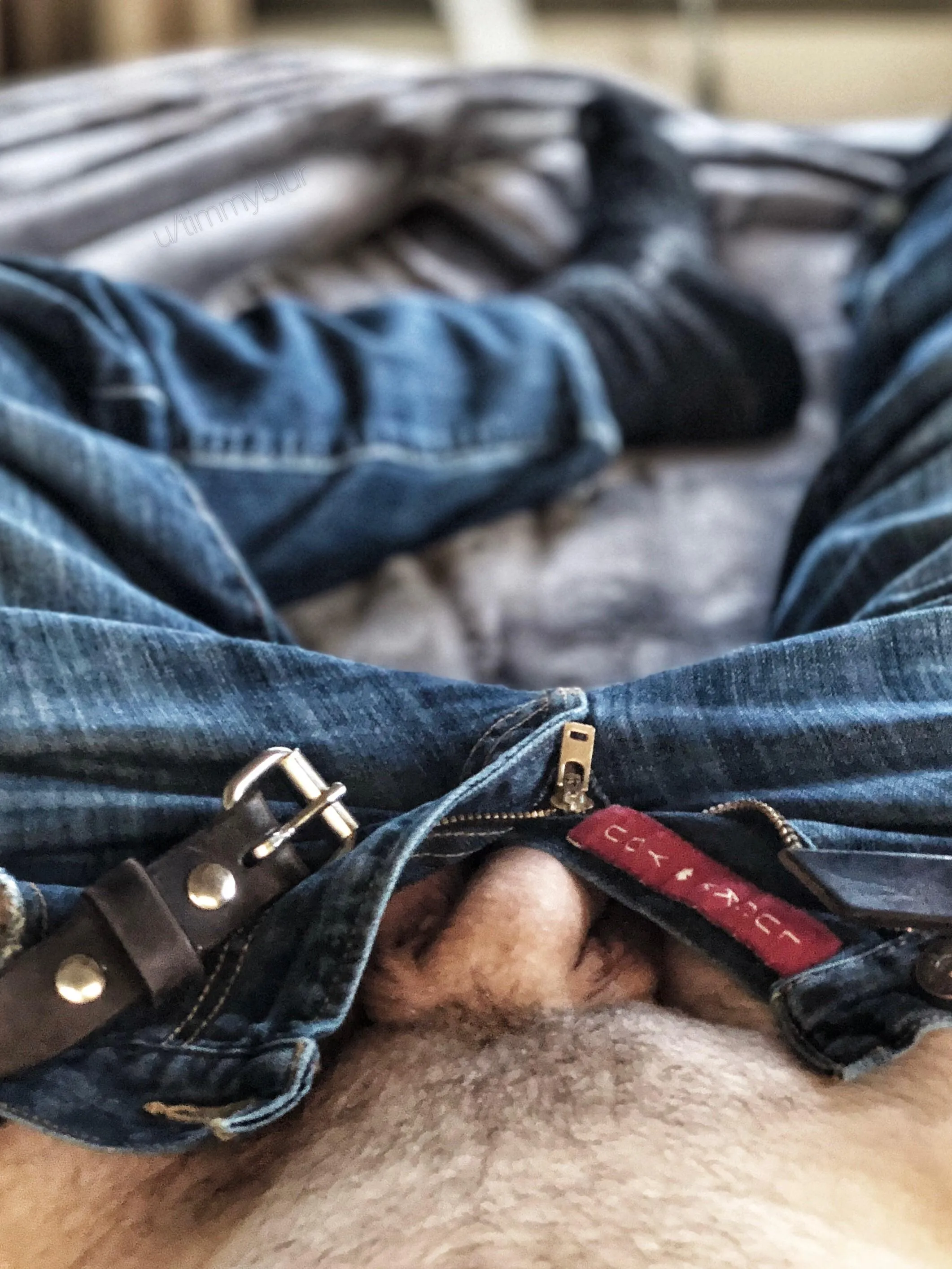 I’m waiting for the “forever without pants” theme, but in the meantime, here’s me in some blue jeans…