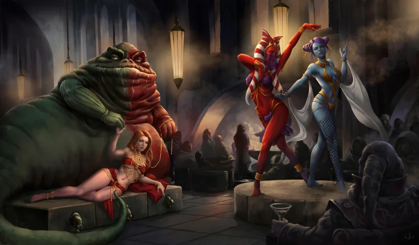 The Hutt and his Concubine~(DayPaintStudio)