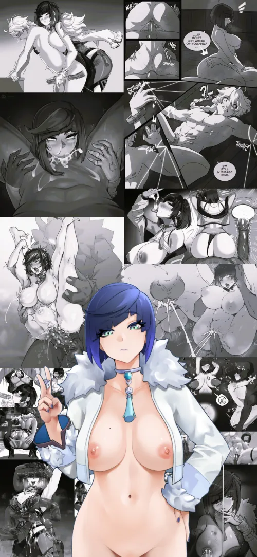 Yelan hentai Wallpaper (NOir)