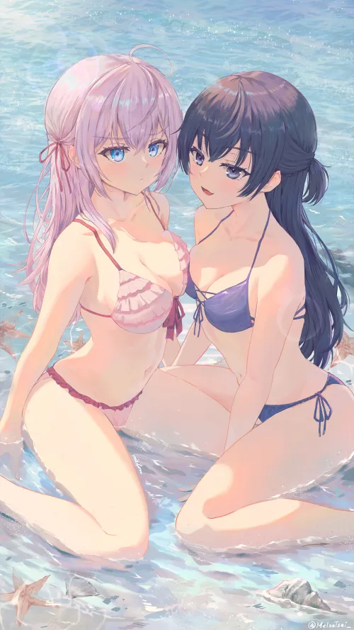 Alya and Yuki's Beach Day [Alya Sometimes Hides Her Feelings in Russian]