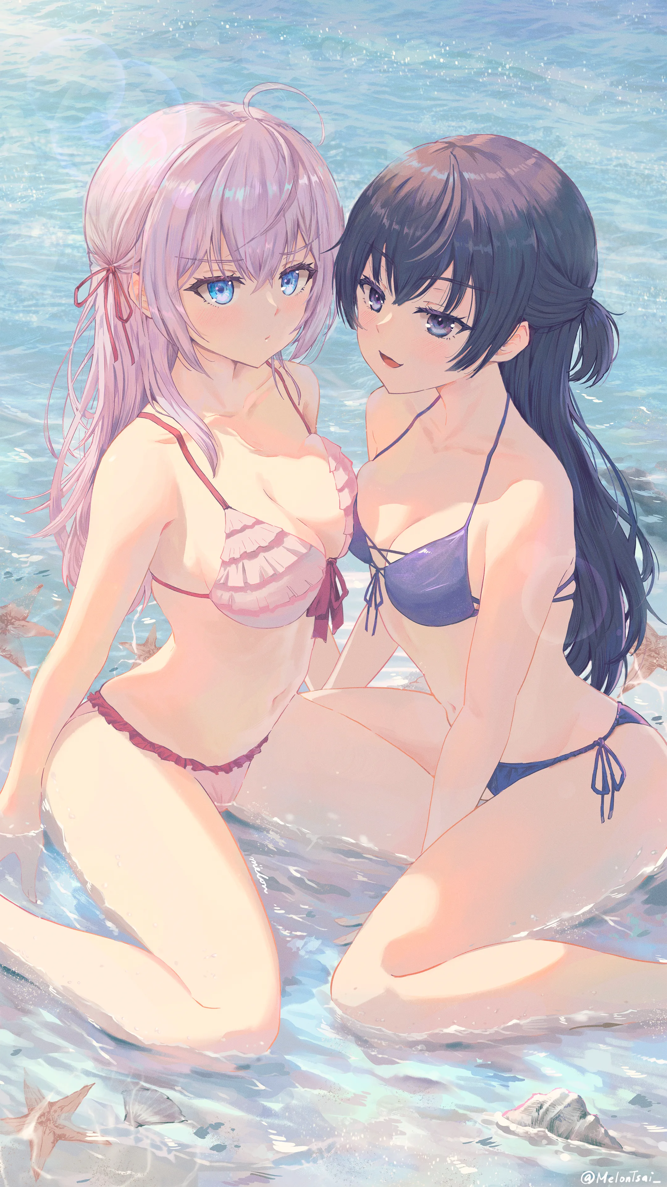 Alya and Yuki's Beach Day [Alya Sometimes Hides Her Feelings in Russian]