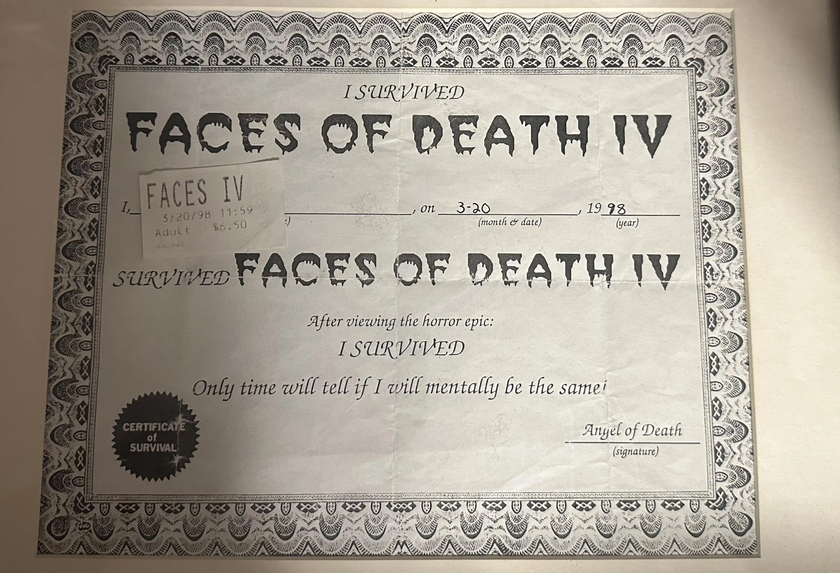 found a piece of history in my closet today.