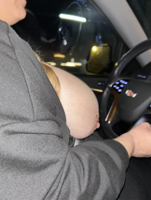 He loves these nighttime topless car rides with the lights on. Always get noticed way more;)