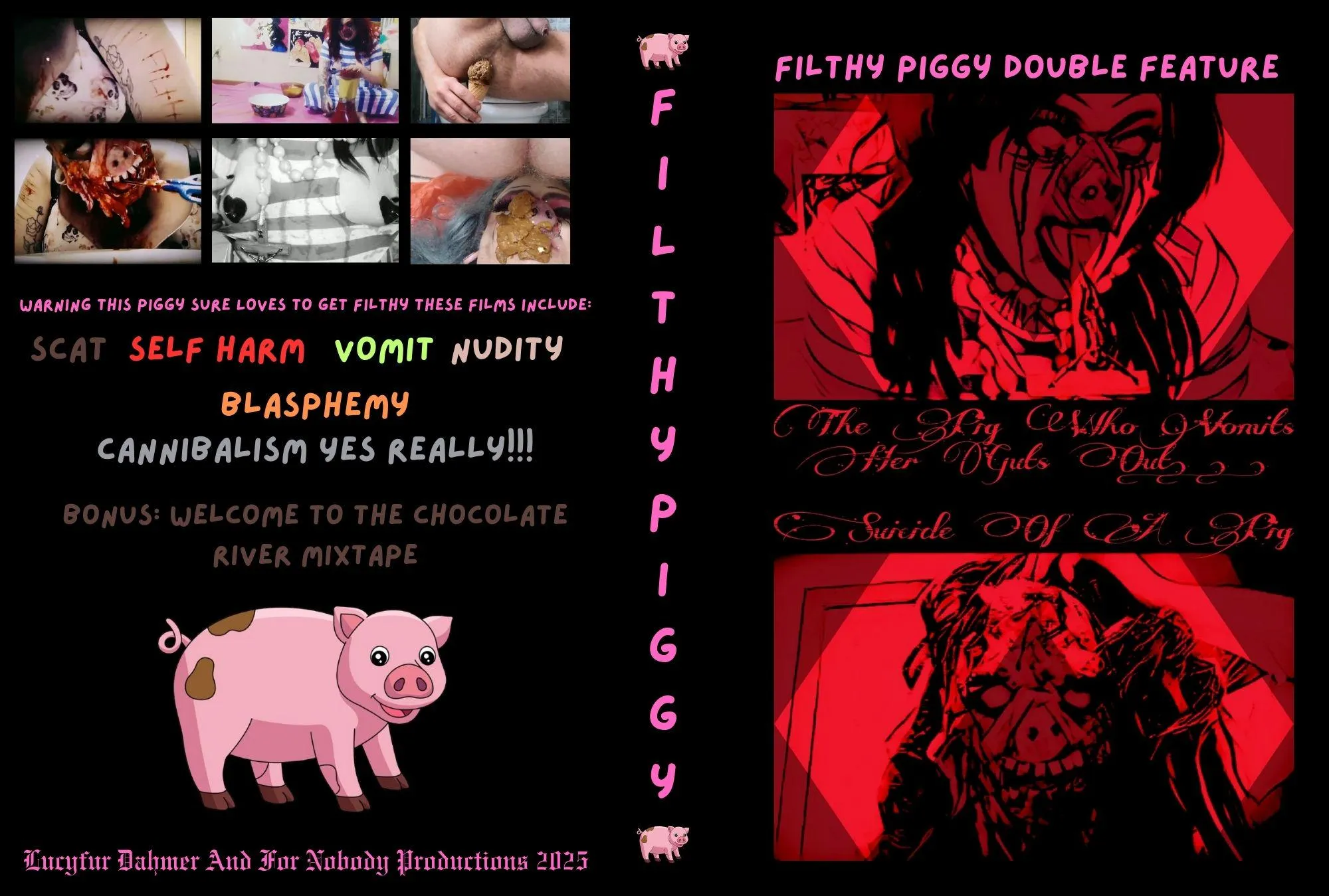 Hello Im Back Again This Time To Announce An Actual Film Release Or Should I Say Films Release I Have Collaborated With My Friend Lucyfur Dahmer To Bring You Two Of His Sickening Fetish Performance Art Films On Dvd As A Bonus Feature It Also Includes His