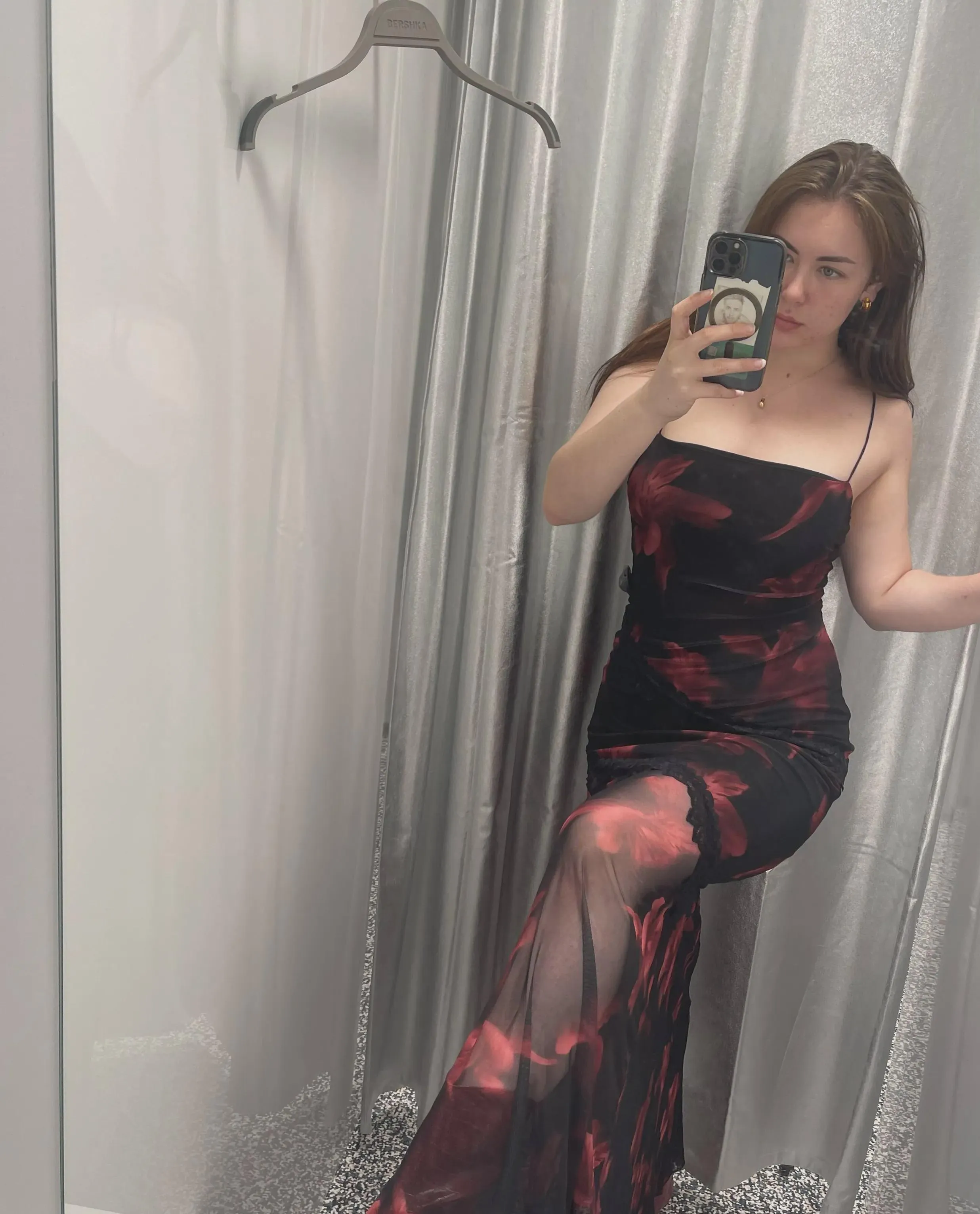 just a little tease in my favorite dress