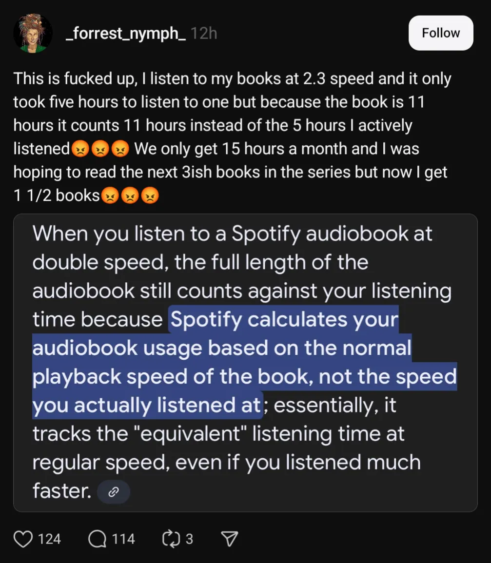 Listening to The Very Hungry Caterpillar at 0.1x speed to get value for money