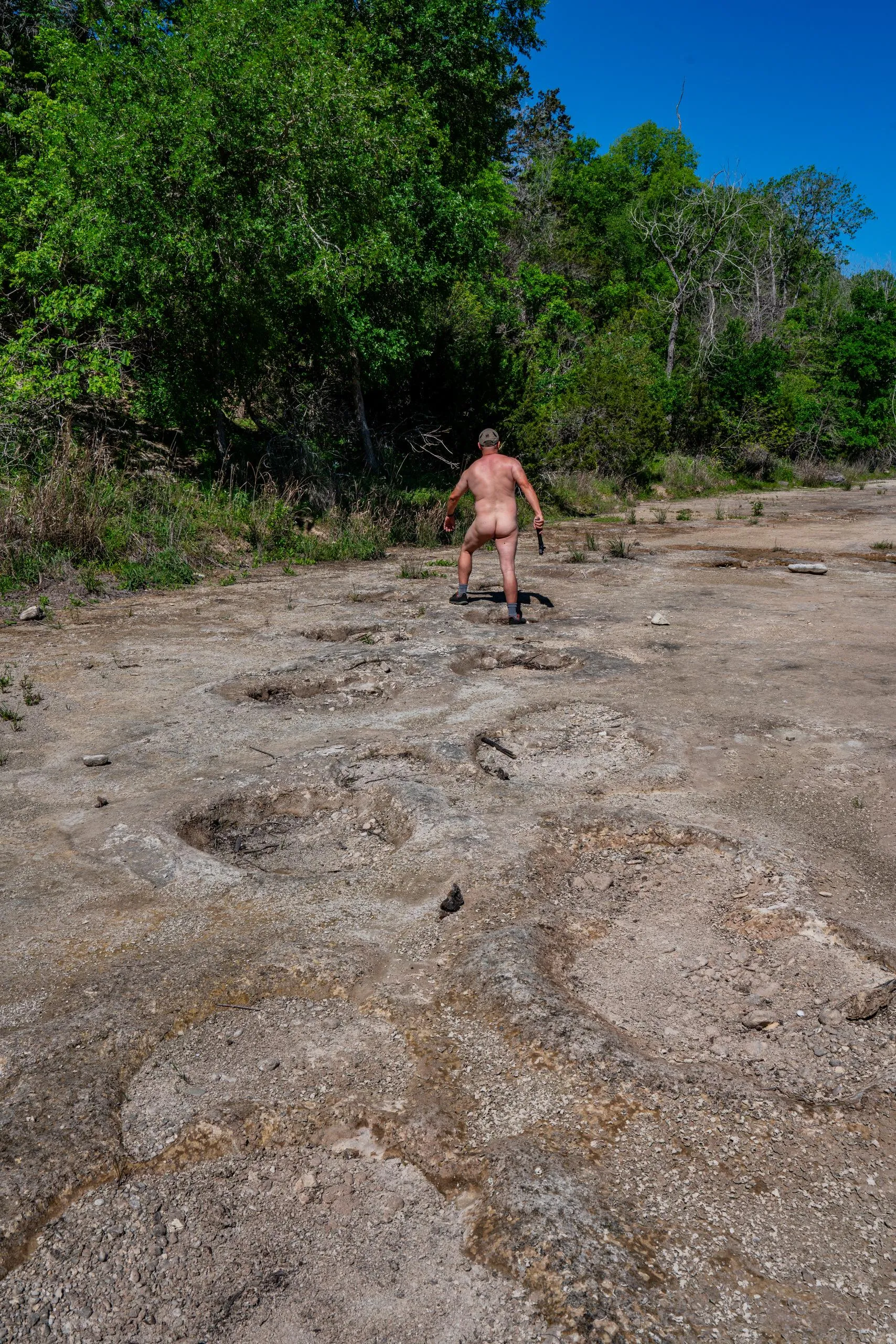 Take nothing butt pictures, leave nothing but dinosaur footprints