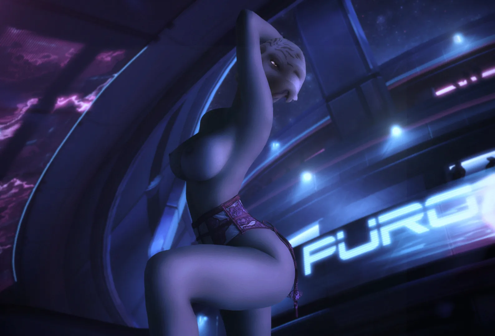 The Purgatory patrons agreed that Naservi brought that little extra to her dance numbers. (Rastifan)