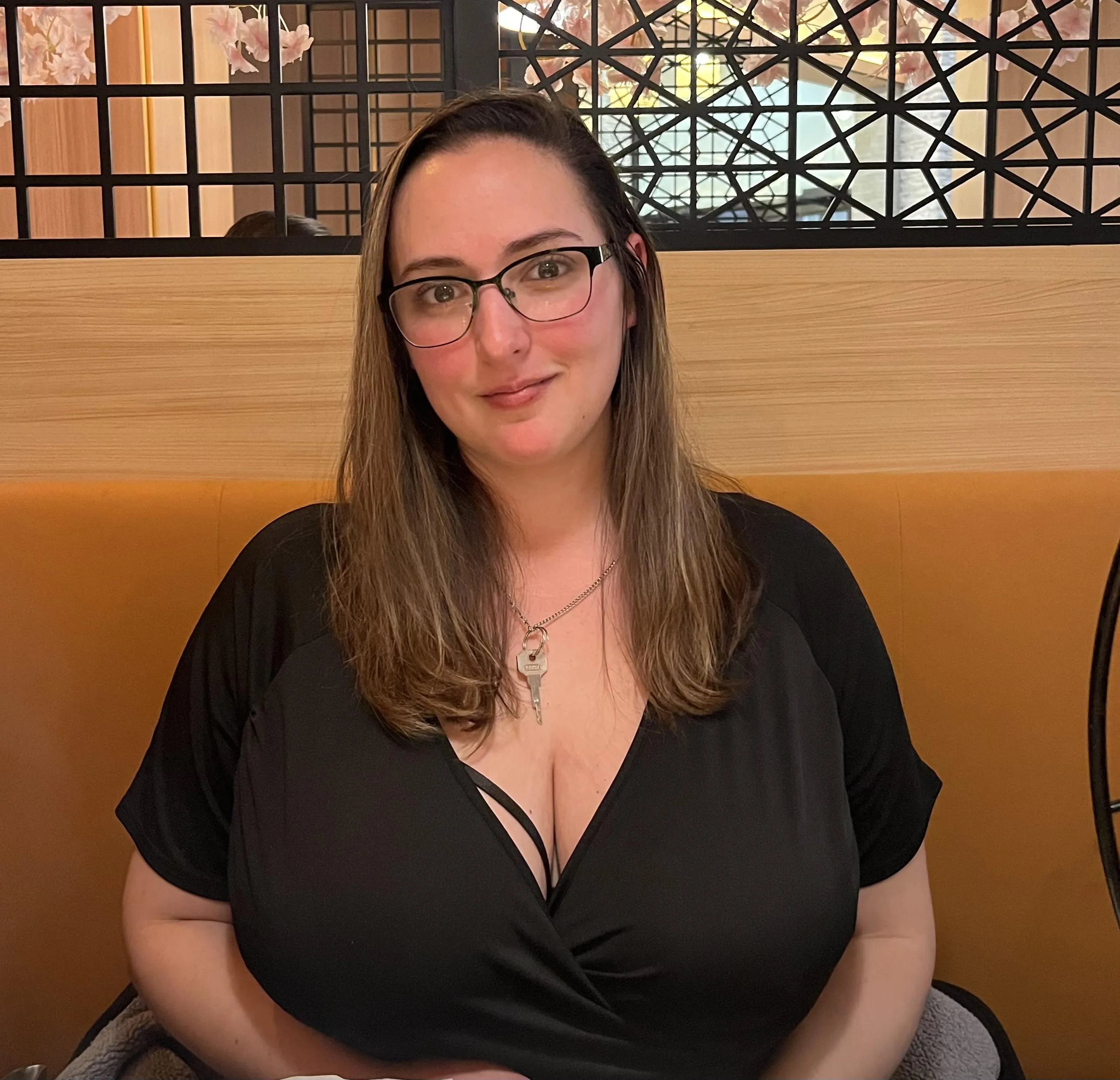 Wife and I on a date with the key on full display