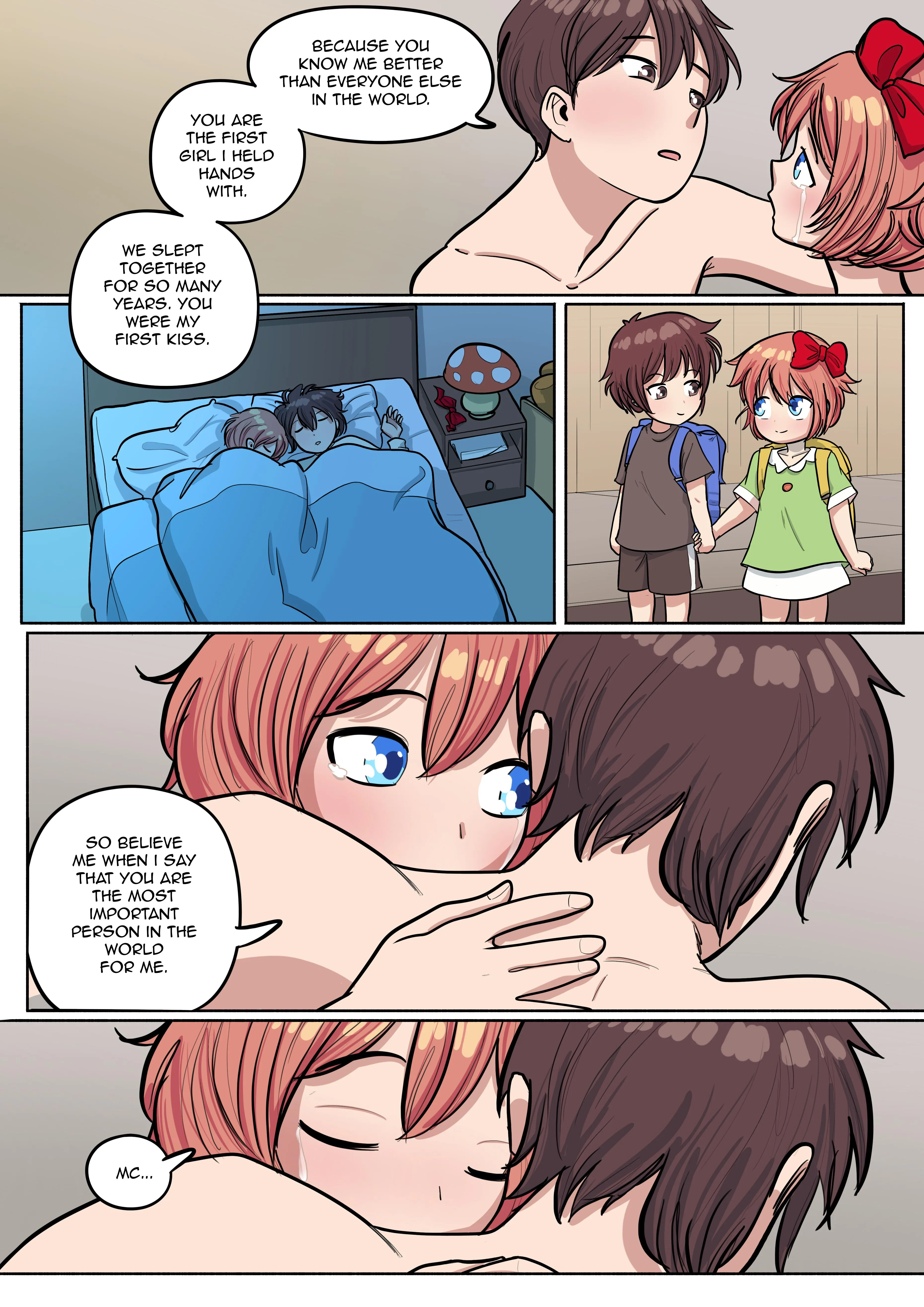 A page from (LasciviousArt)’s latest [Doki Doki Literature Club] doujinshi chapter “Vice president - part 4”