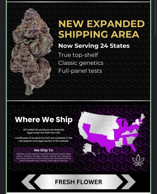 CNC Shipping to More States