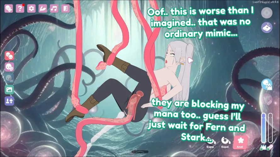 Guess I'll have to entertain this tentacle host for a while... (Lust Cupid)