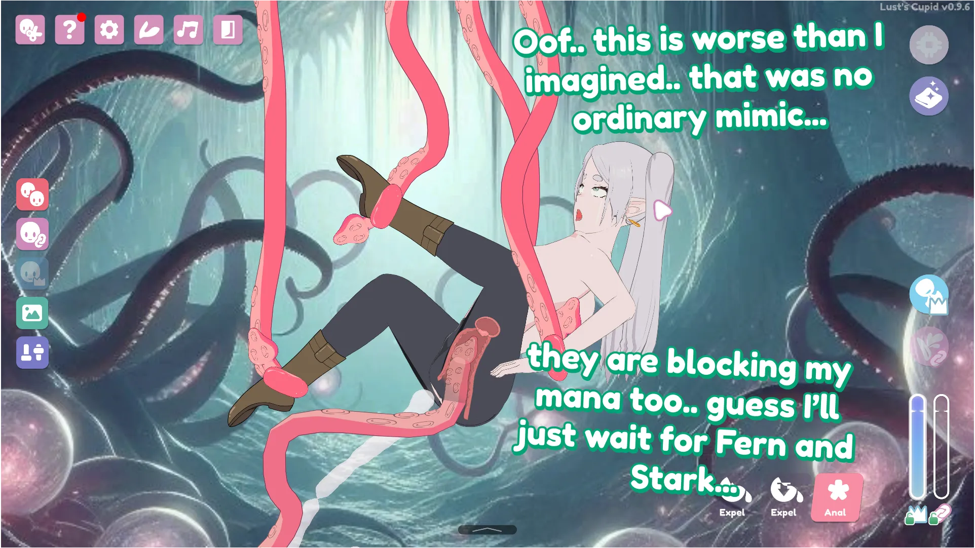 Guess I'll have to entertain this tentacle host for a while... (Lust Cupid)