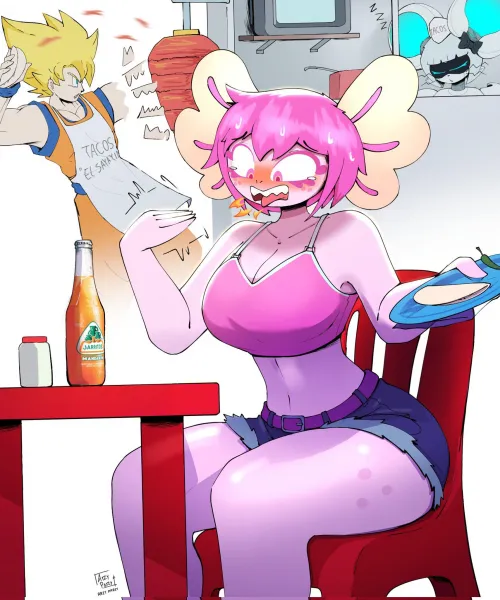 I think axolotls don't like spicy food By @ArzyParzy