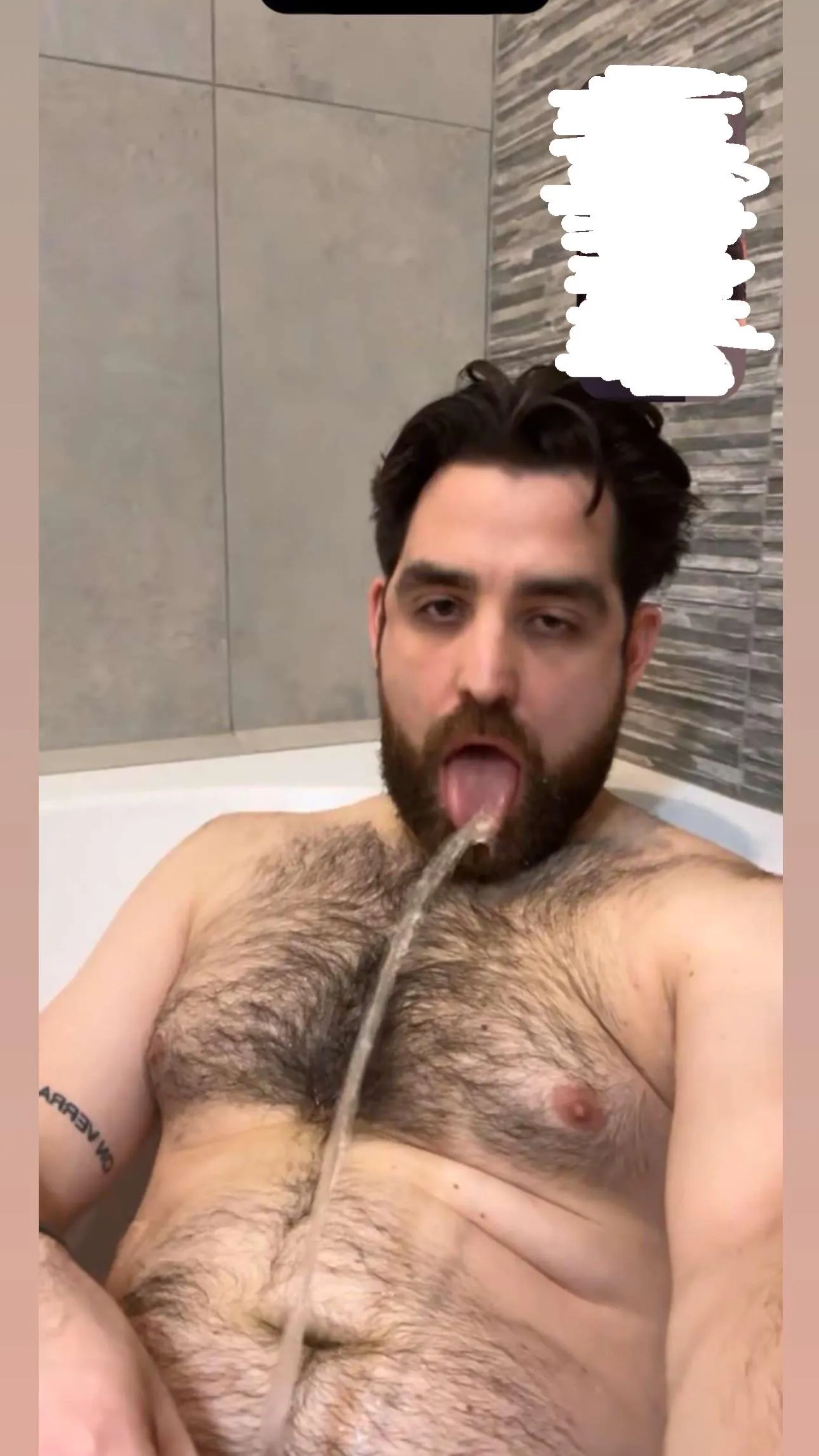 made my sub piss in his own mouth