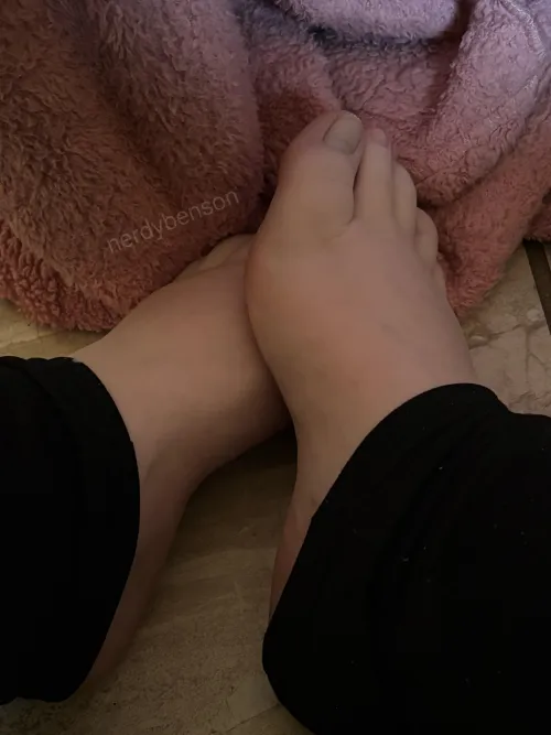 My feet are cold how will you warm them up?