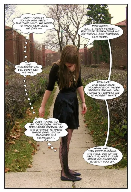 New Caption! Testing the Stories #clothingtransformation #inanimatetransformation #pantyhose #magicaltransformation
