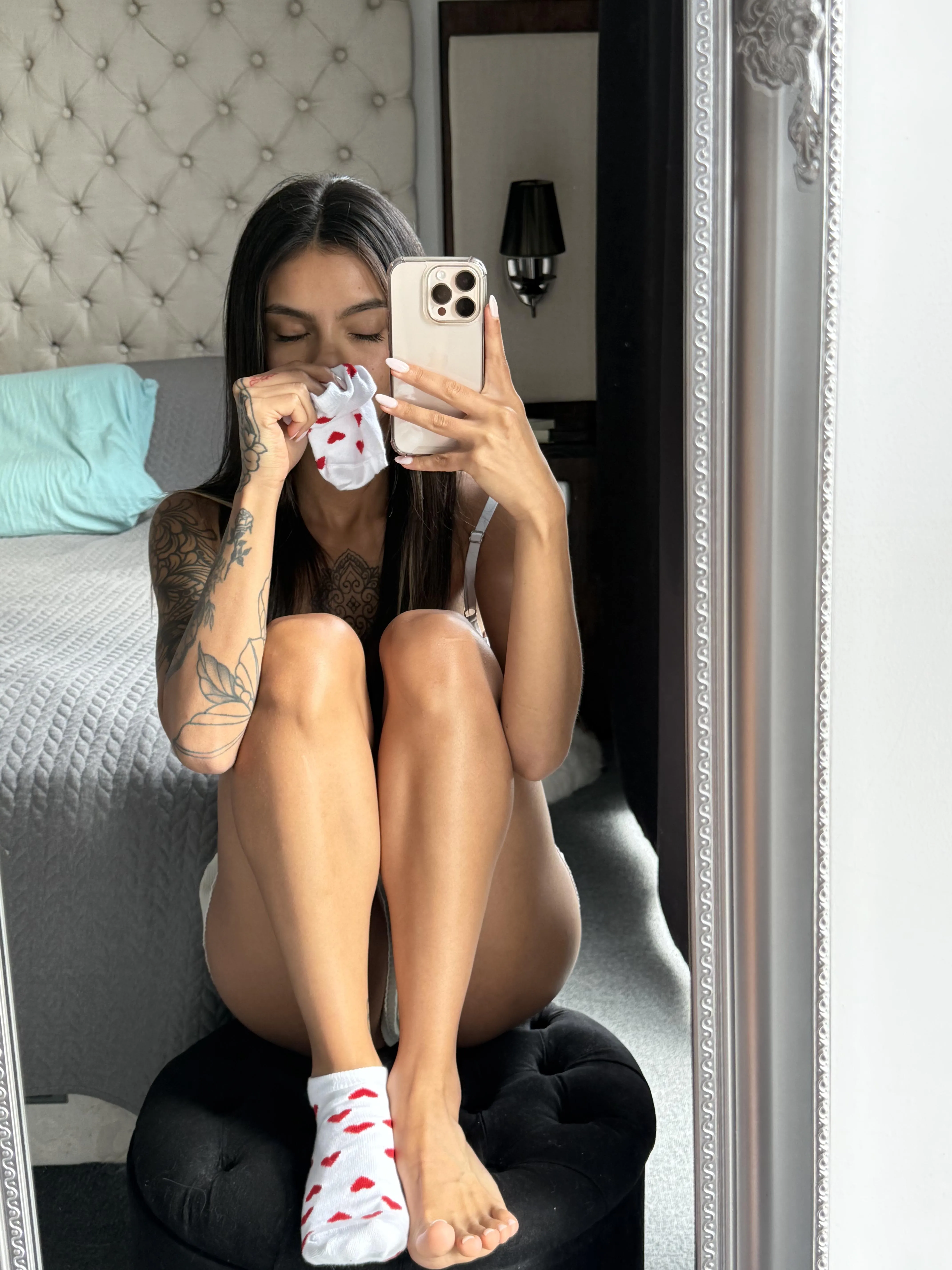 Obsessed with my own socks and feet