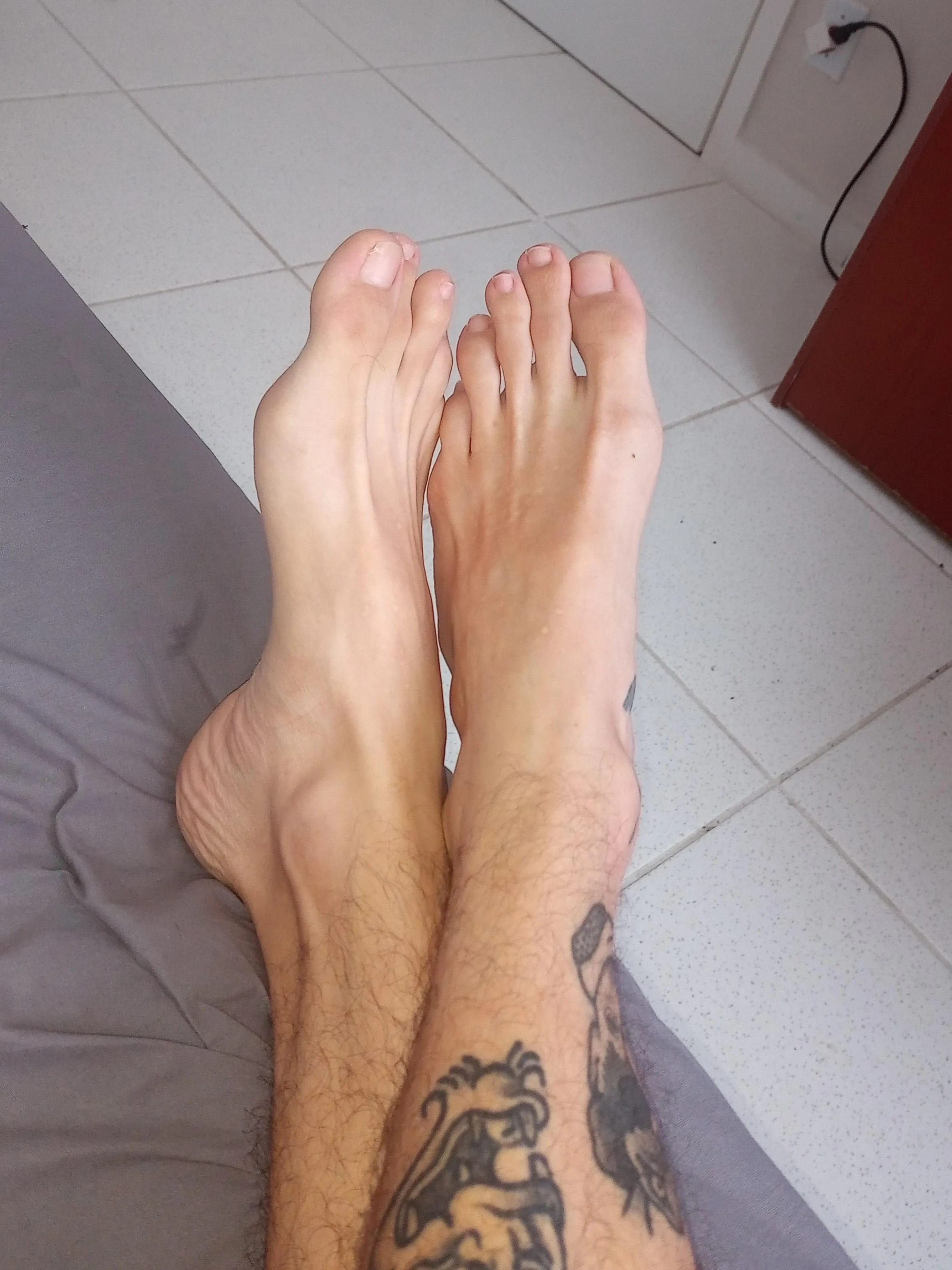 would you lick in between my big long toes?