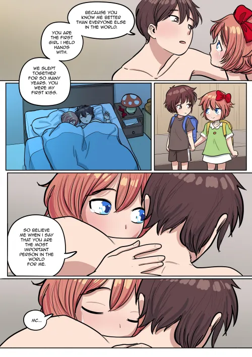 A page from (LasciviousArt)’s latest [Doki Doki Literature Club] doujinshi chapter “Vice president - part 4”