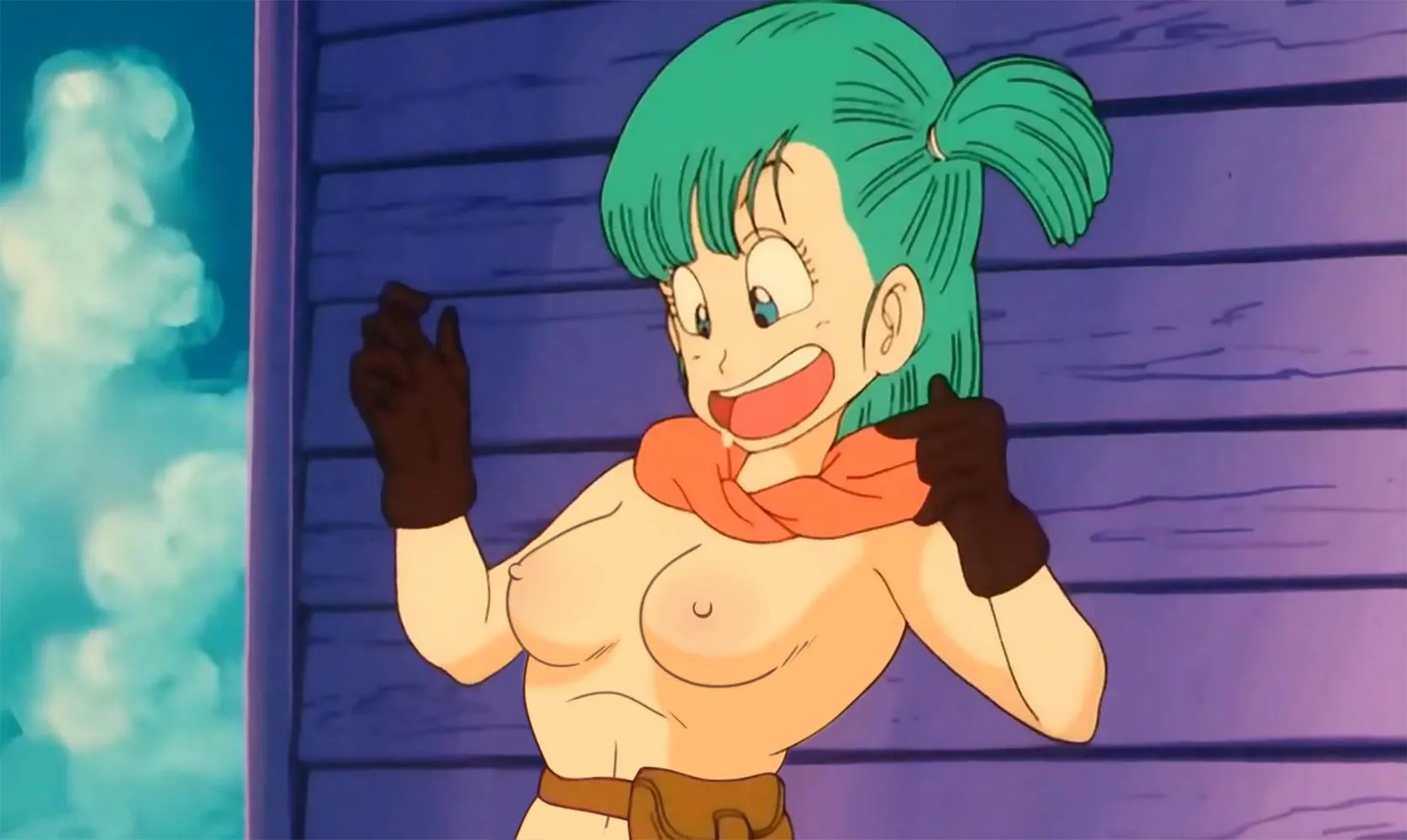 Bulma happy to remove her bra (demonslayer2099)
