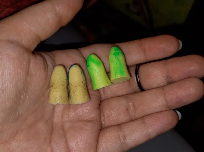 Finally got new earplugs after using the old ones for 2 months every night