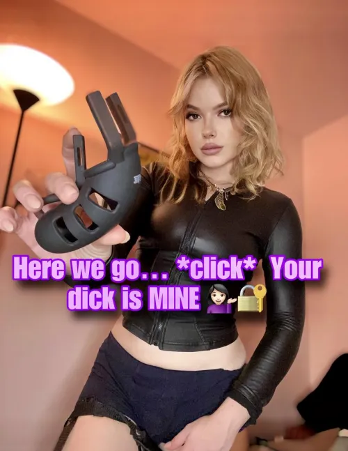 Here we go, now you are staying in that chastity... [no imagefap] [oc]