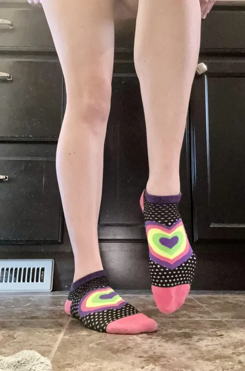 I ❤️wearing fun socks like these to work out!