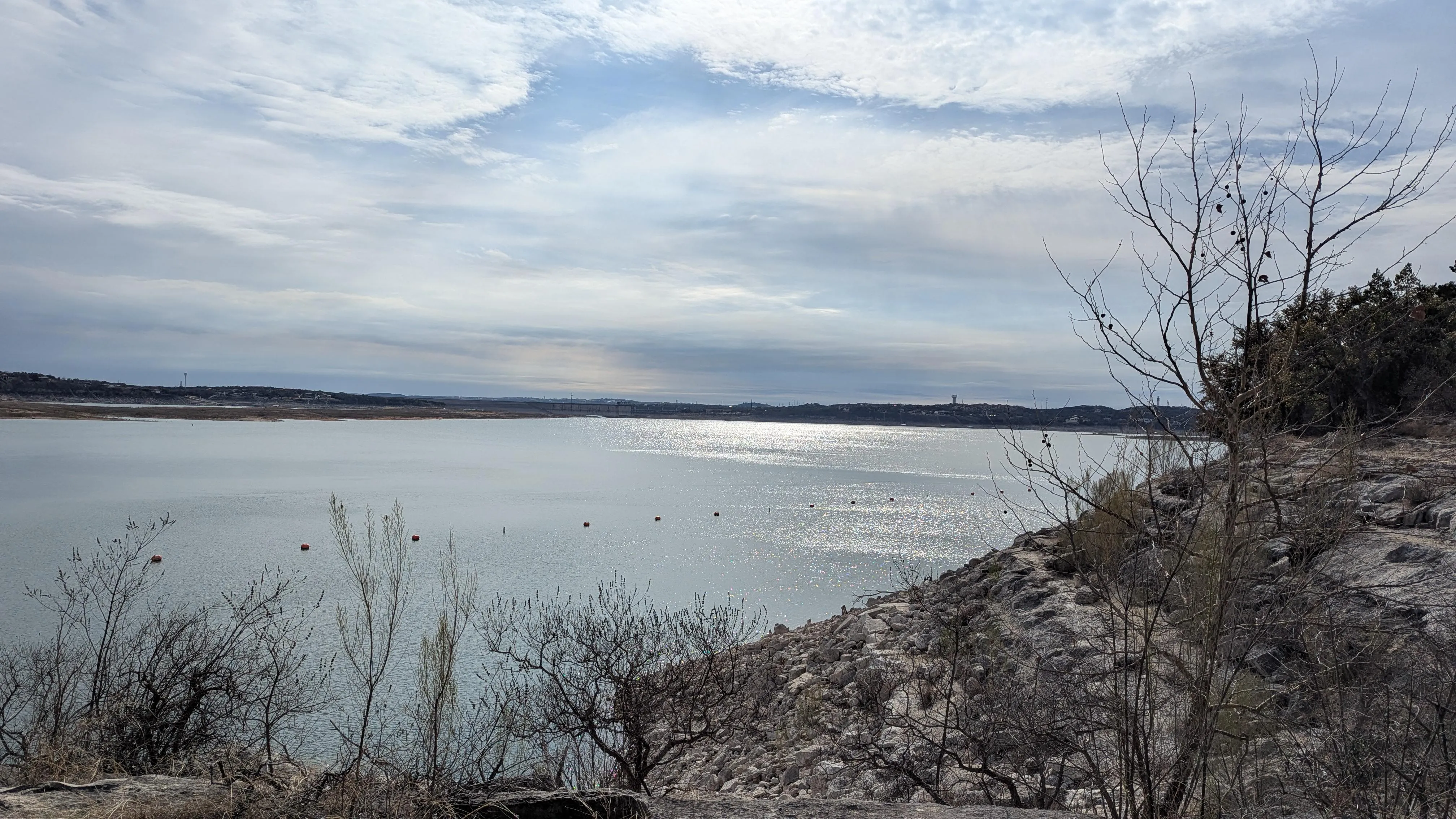 It's spotty but nice out