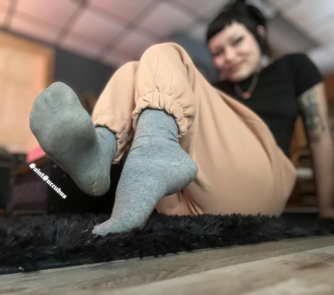 Sweaty worn to nothing crew socks ~ selling