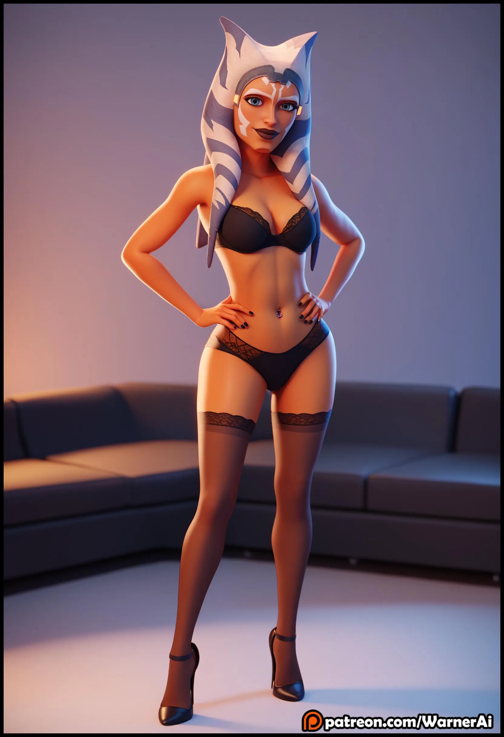 Ahsoka Tano Pantyhose & Heels