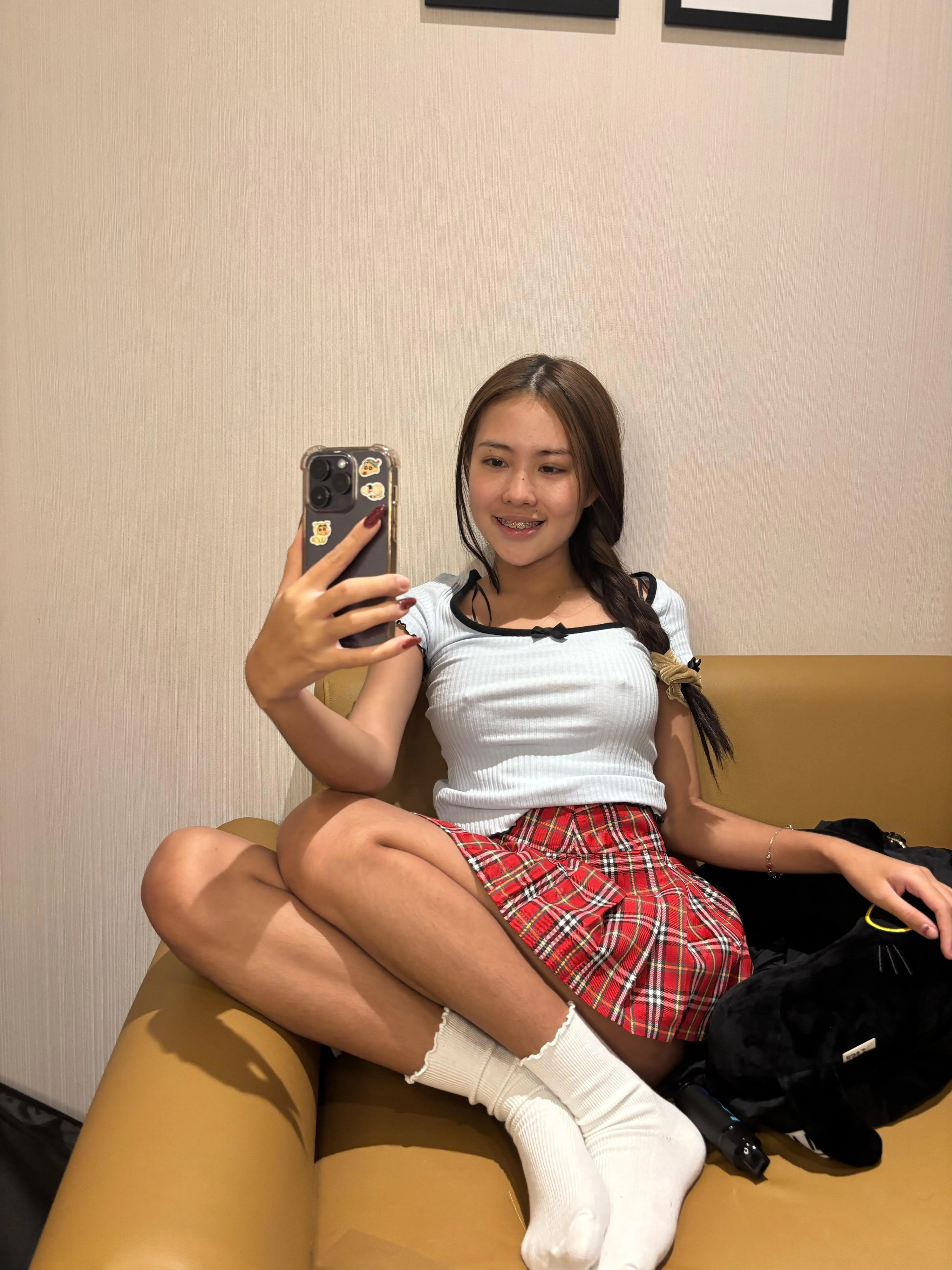 mini skirts are the key to happiness