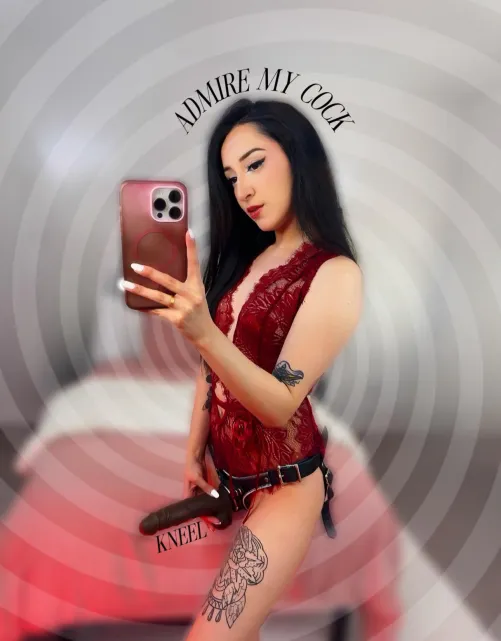 Stare harder. Fall faster. Admire longer. Your small cock says so.