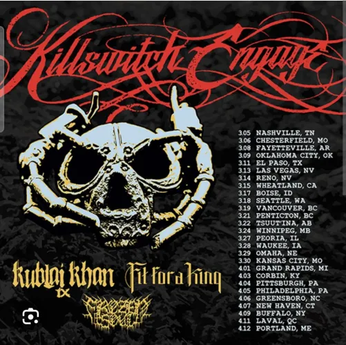 Im looking to take a couple to Killswitch Engage/Kubla Khan with me on Wednesday at the Pinnacle in Nashville