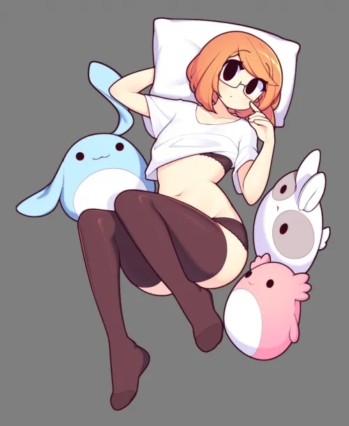 Luna and her Squishmallows