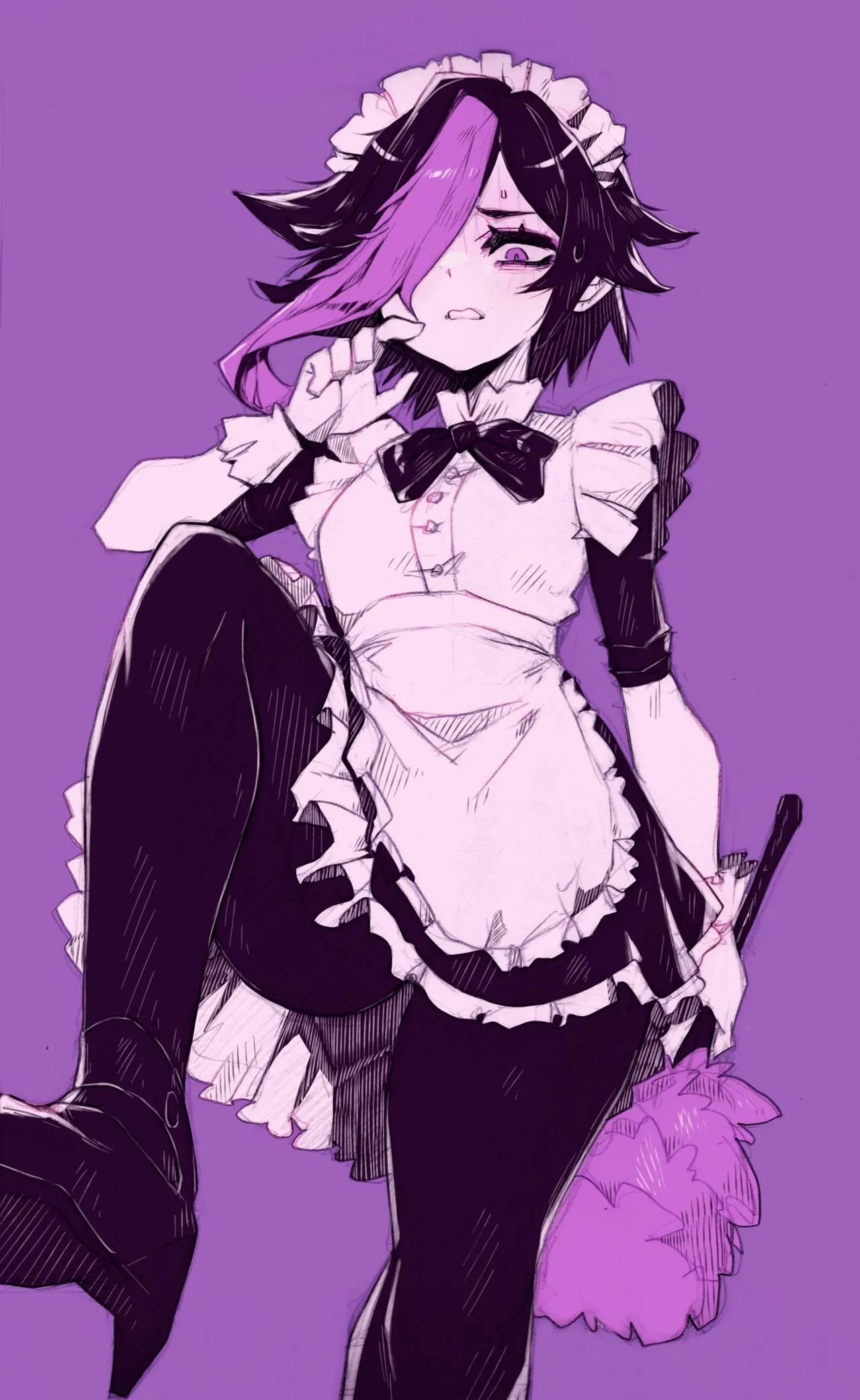 Maid Amora Allegro Disgusted Stomp [Negative Frames]