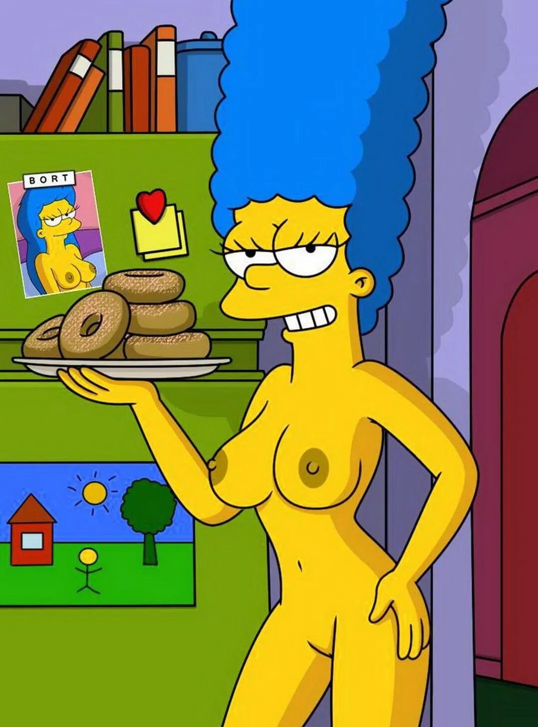 Marge Simpson and her doughnuts