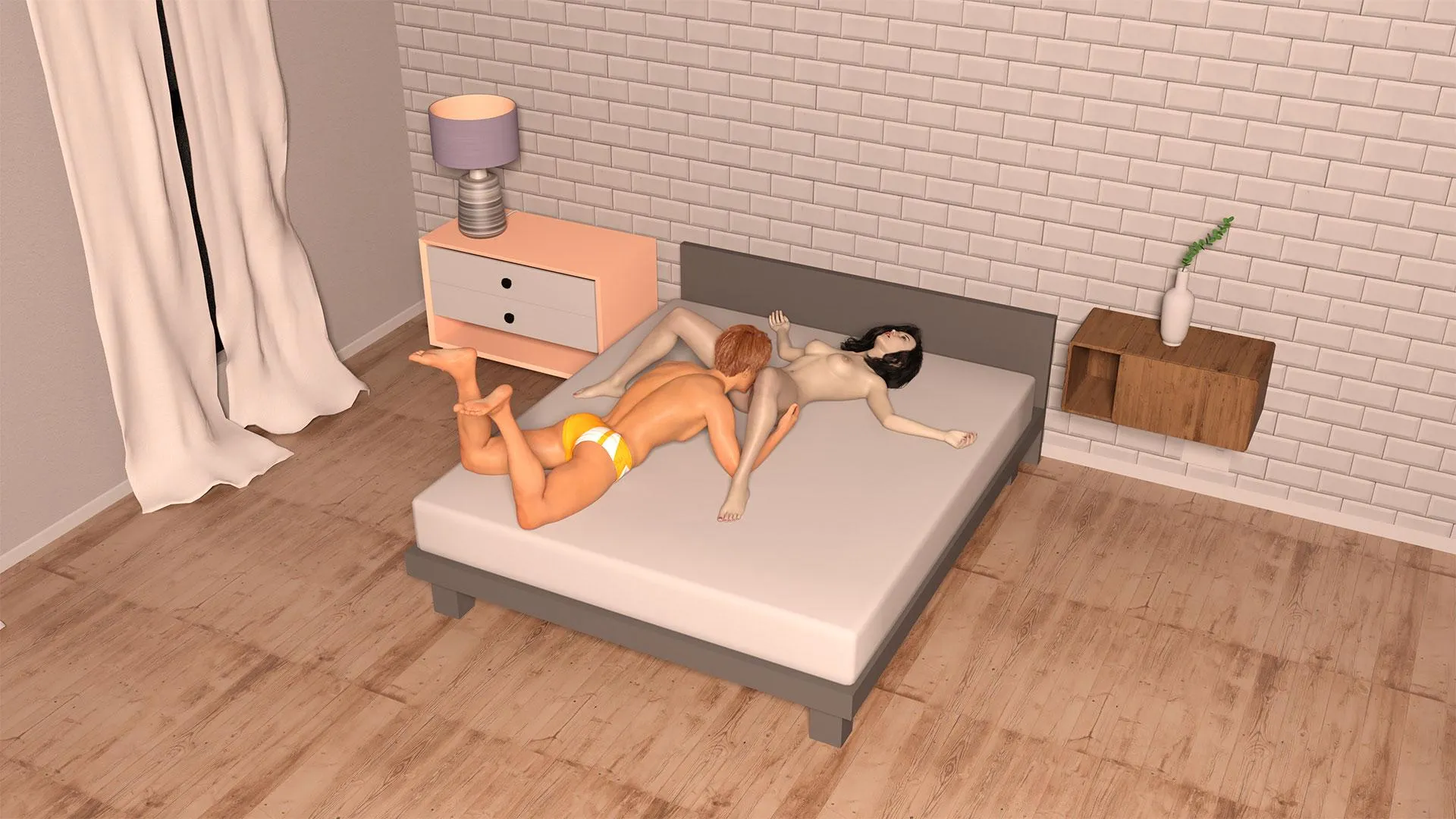 Midori Lets Branton Eat Her Out [Landlord and the Tenants] (Developer: Nymphs)