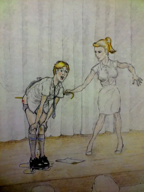 Mutter versohlt Sohn