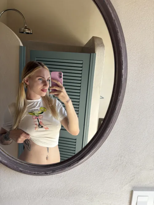 My new favorite t-shirt with my nipples sticking out so nicely