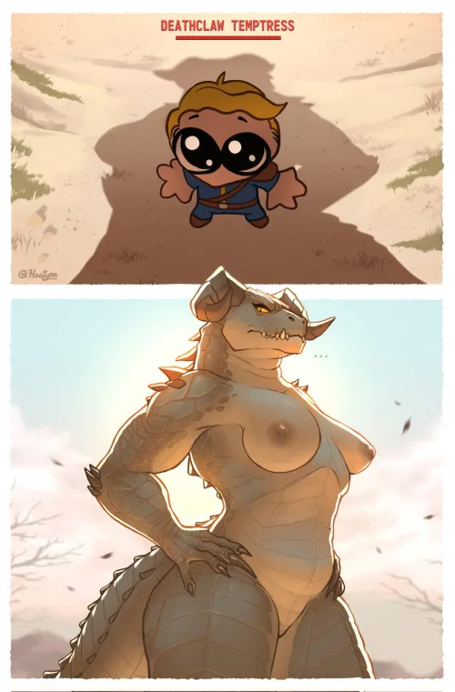 Risking it all for the chance of a monstrous Deathclaw-wife... [FM] (heatynn)