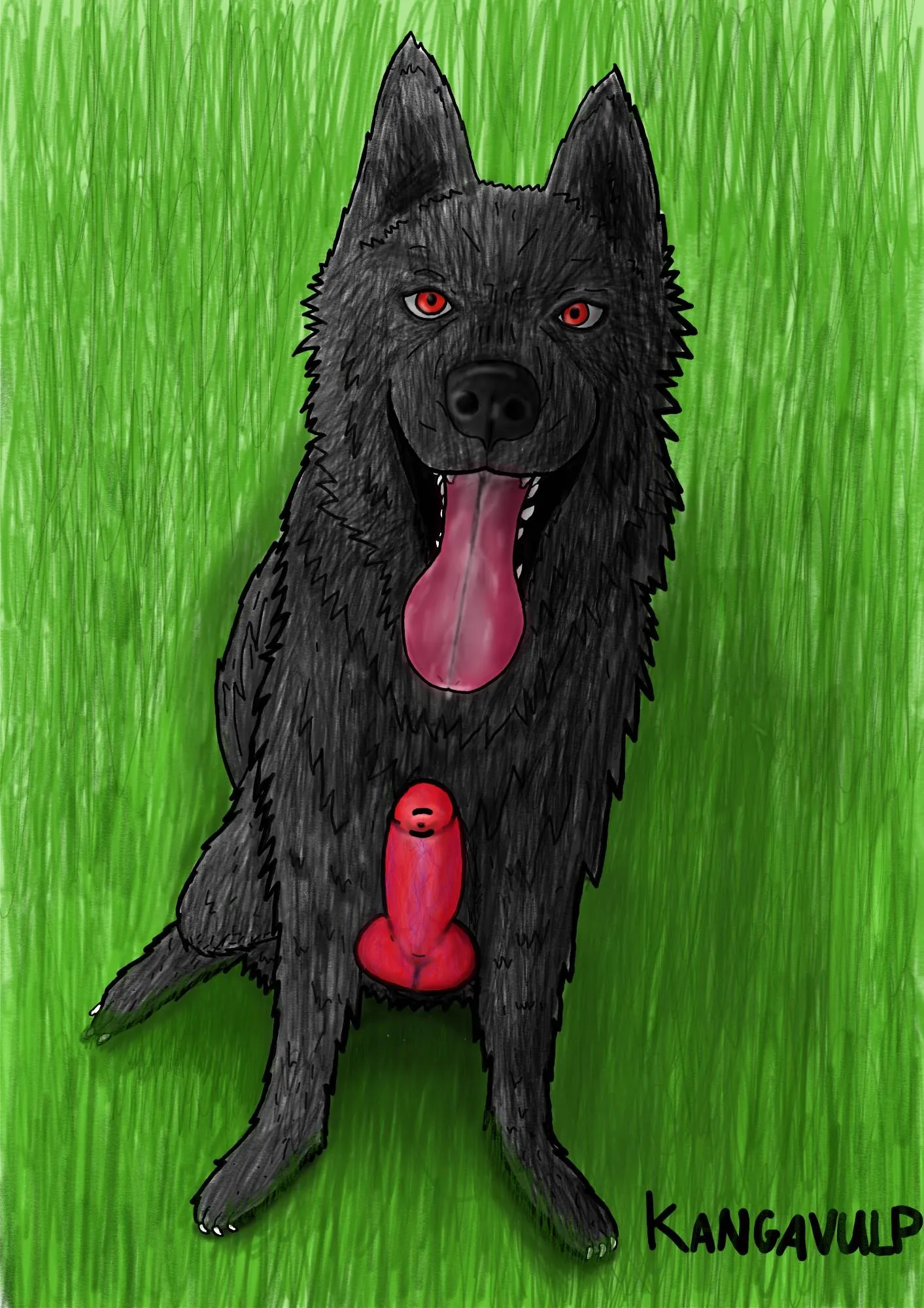 You know what he wants~ (oc) (Kangavulp)