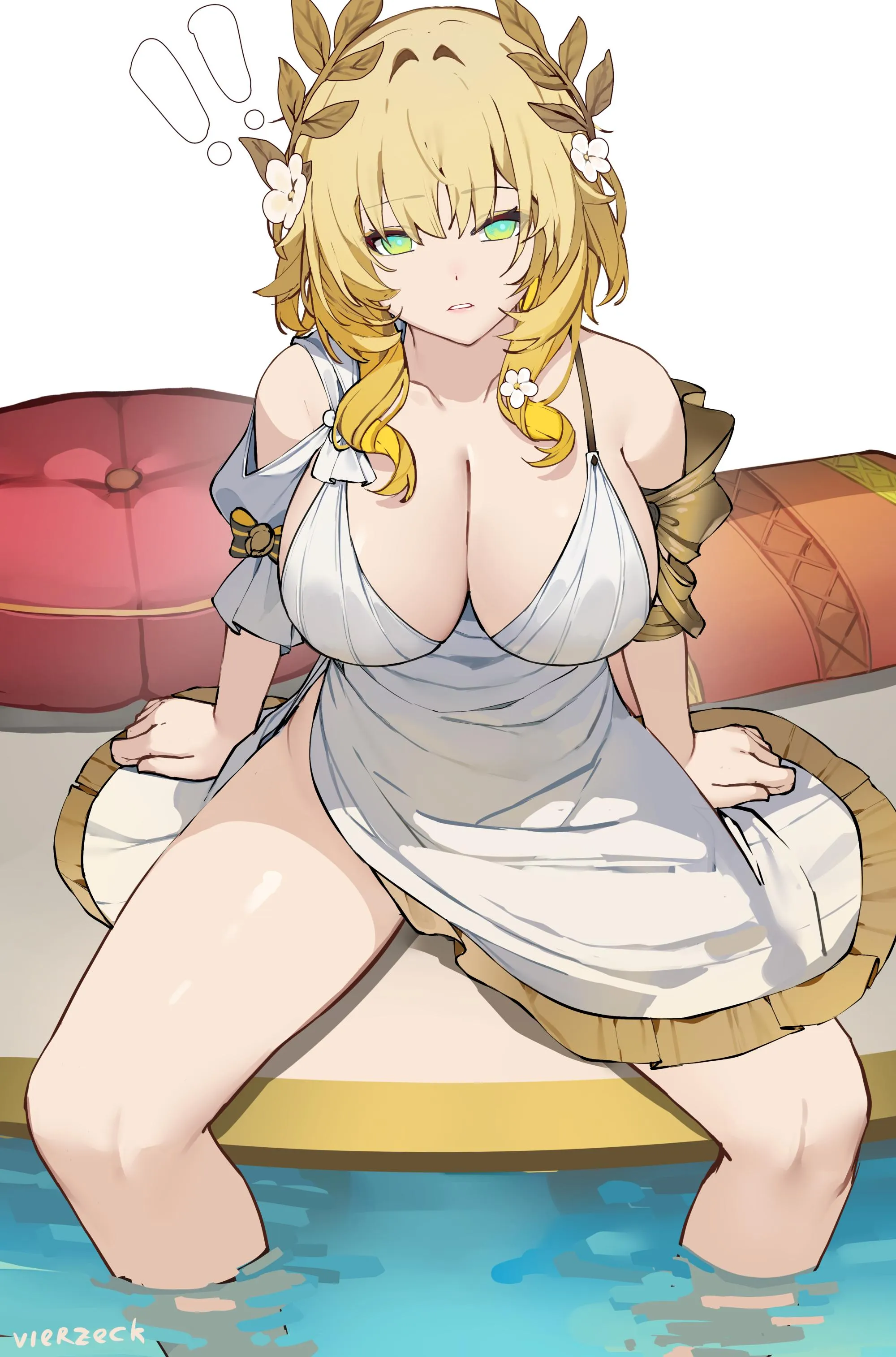 Aglaea with her legs spread